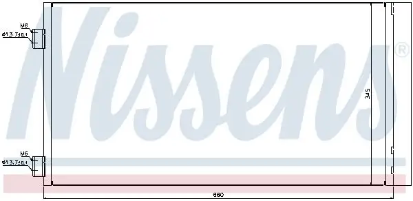 NISSENS Kondensator, Klimaanlage INIS940204