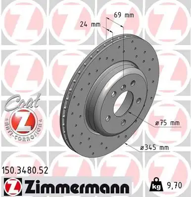 ZIMMERMANN Bremsscheibe IZIN150348052