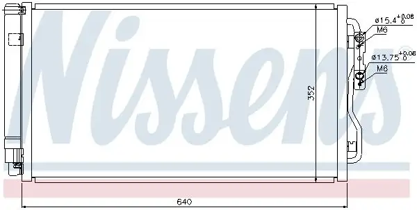 NISSENS Kondensator, Klimaanlage INIS940236