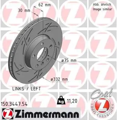 ZIMMERMANN Bremsscheibe 4250238777632
