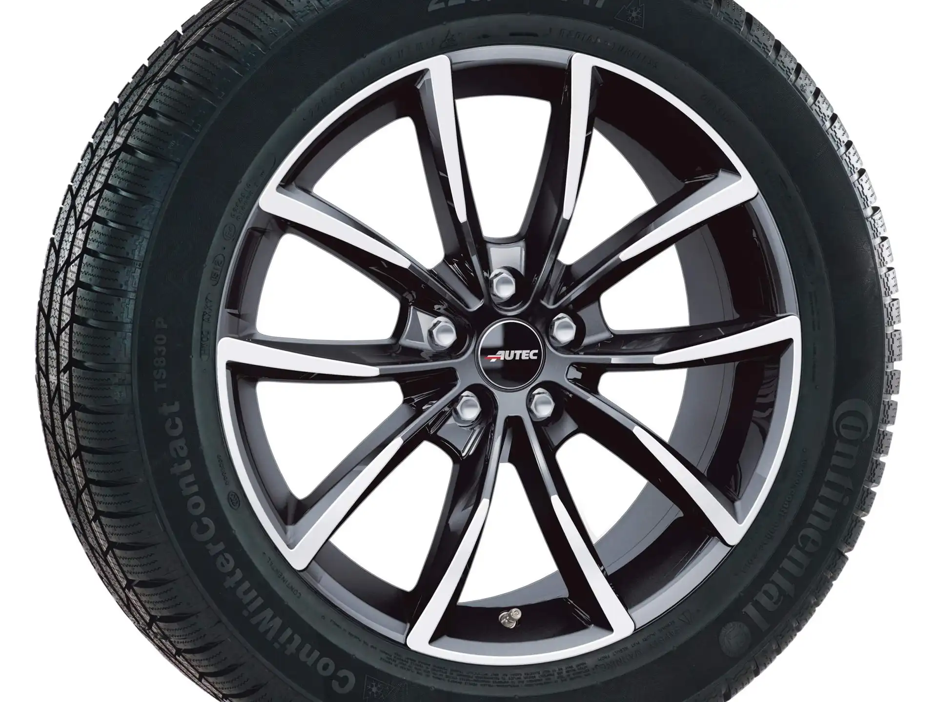 AUTEC Allwetterkompletträder Astana 20/20 R20 schwarz poliert RDKS Hankook BMW iX3 G08