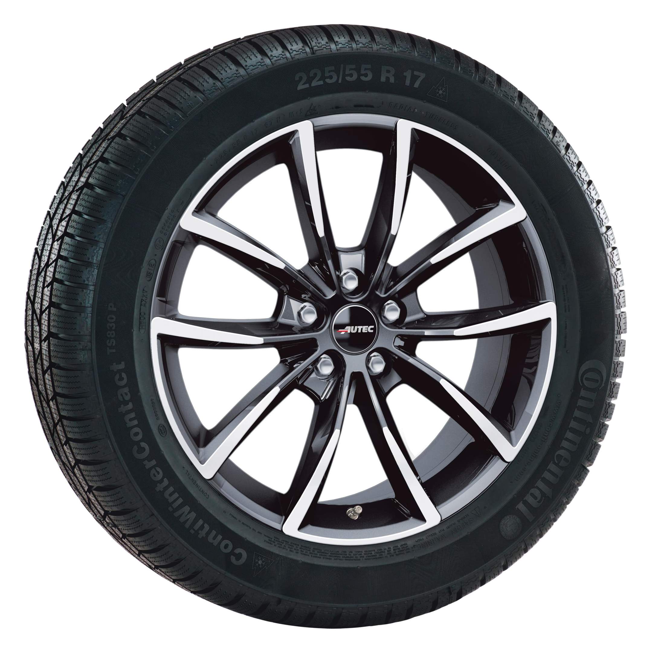 AUTEC Allwetterkompletträder Astana 20/20 R20 schwarz poliert RDKS Hankook BMW X5 G05 X6 G06