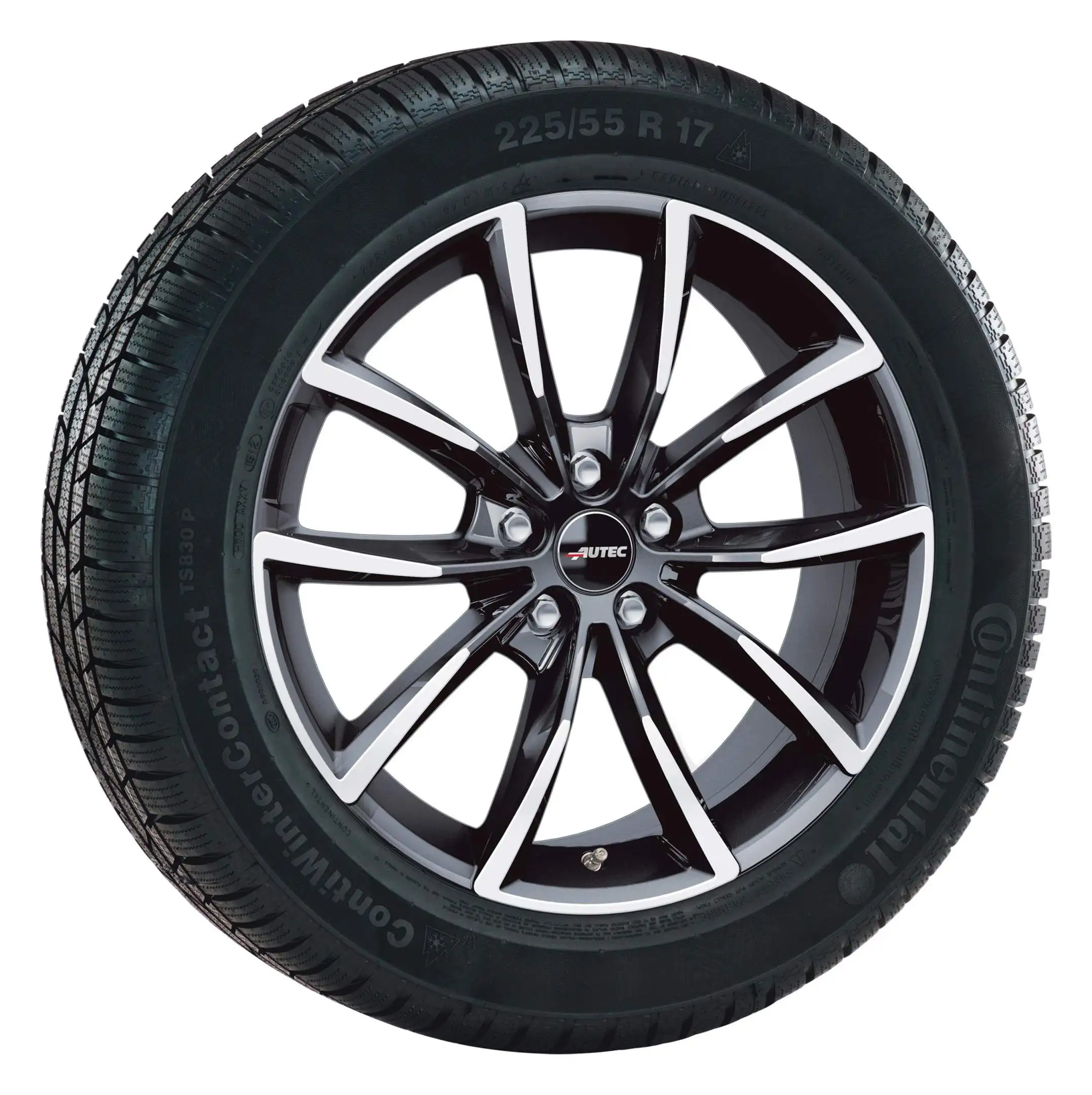 AUTEC Allwetterkompletträder Astana 20/20 R20 schwarz poliert RDK