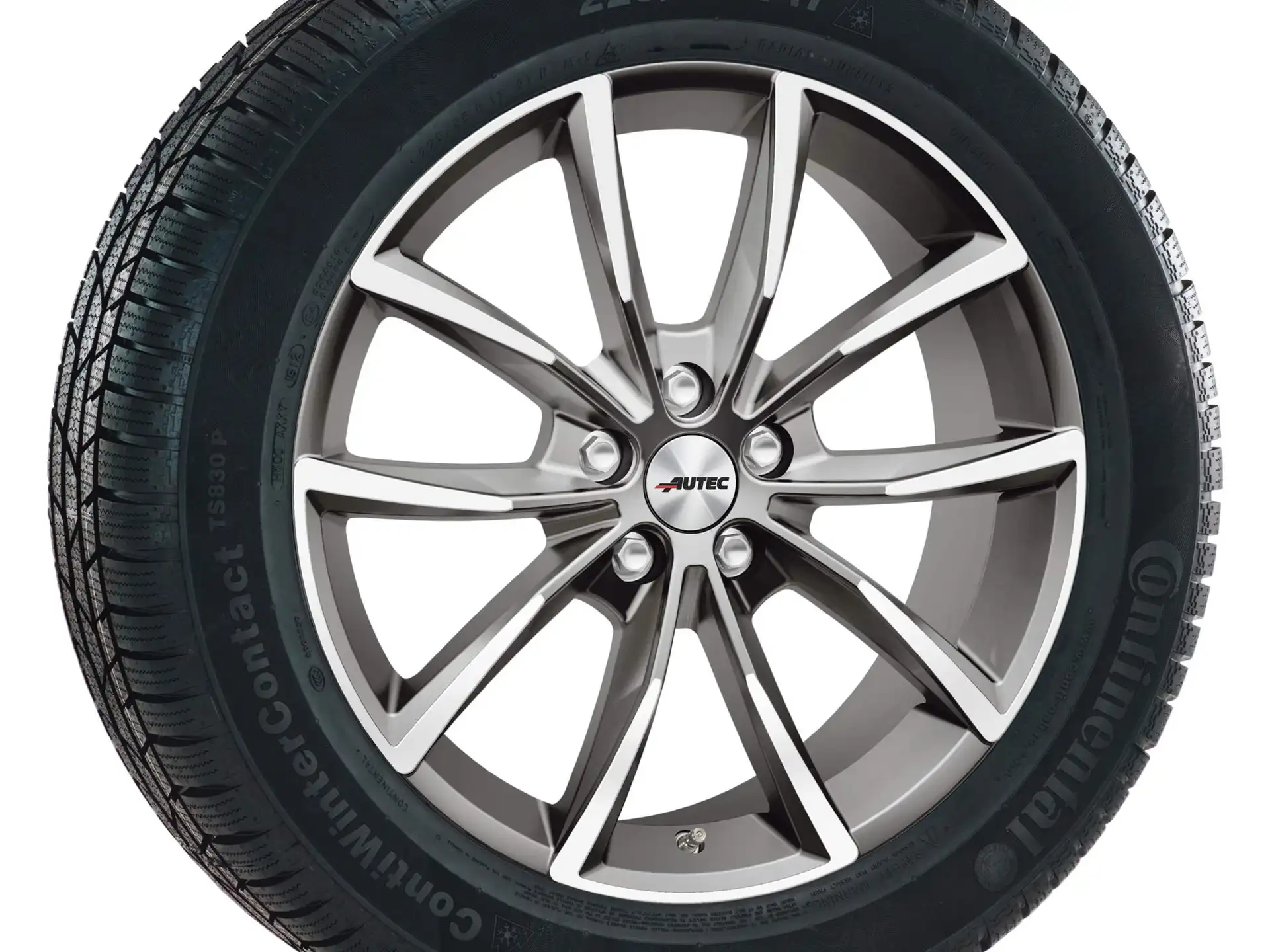 AUTEC Allwetterkompletträder Astana 20/20 R20 titansilber poliert RDKS Hankook BMW X5 G05 X6 G06