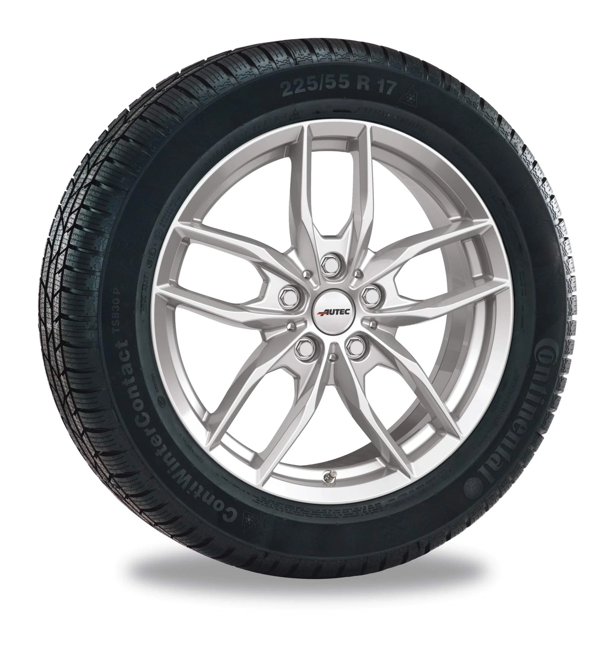 AUTEC Winterkompletträder Bavaris 17/17 R17 brillantsilber RDKS Hankook BMW 3er G20 G21 4er G22 G23