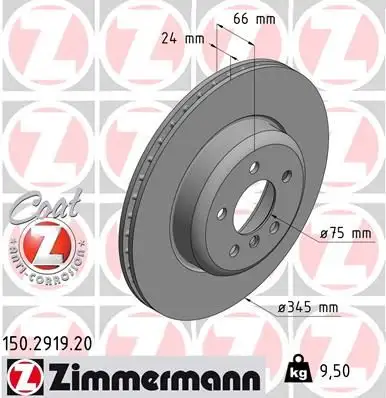 ZIMMERMANN Bremsscheibe IZIN150291920