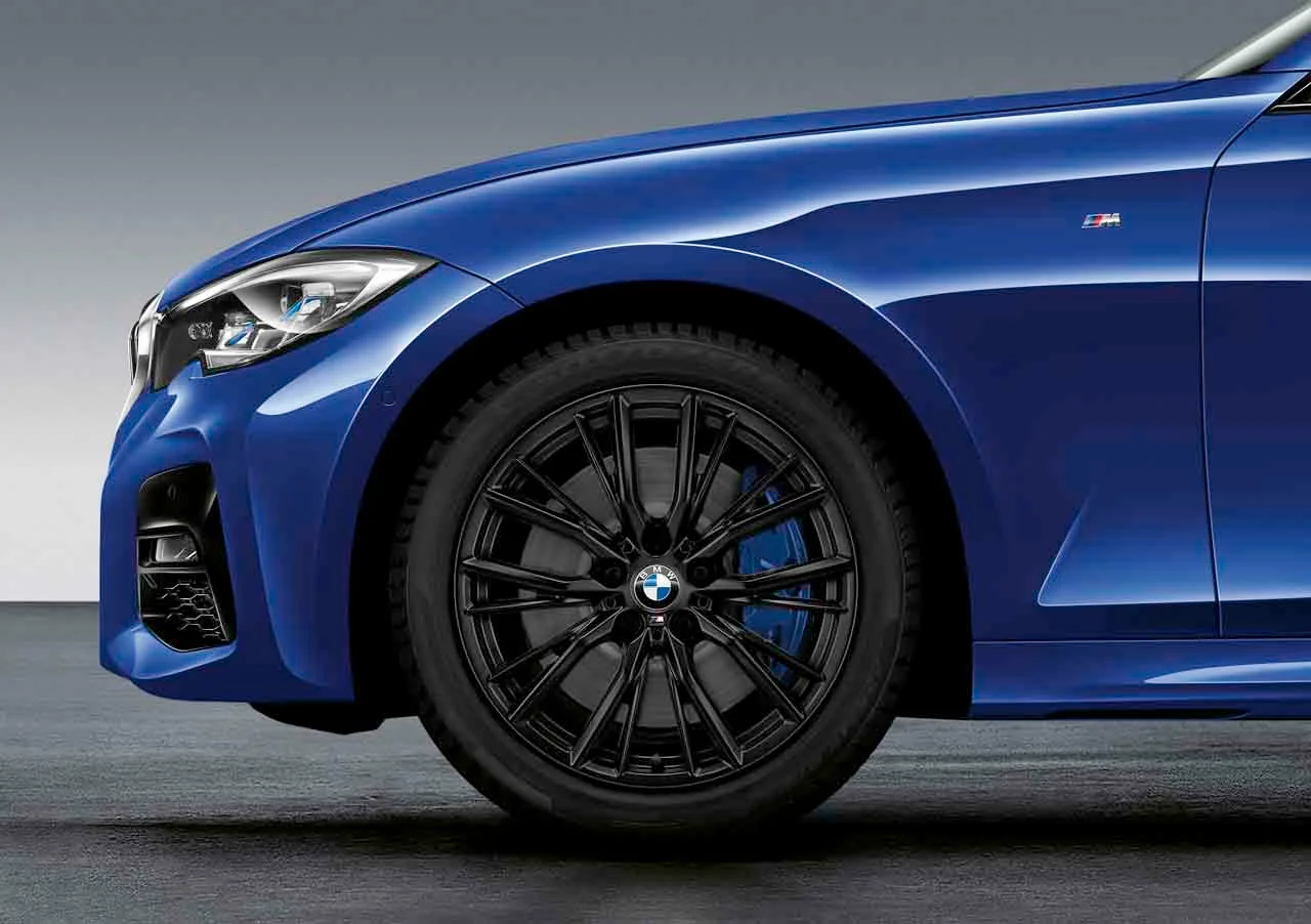 BMW Sommerkompletträder M Performance Doppelspeiche 796 jetblack matt 18 Zoll RDCi 2er G42 3er G20 G21 4er G22 G23 Michelin (Mischbereifung)
