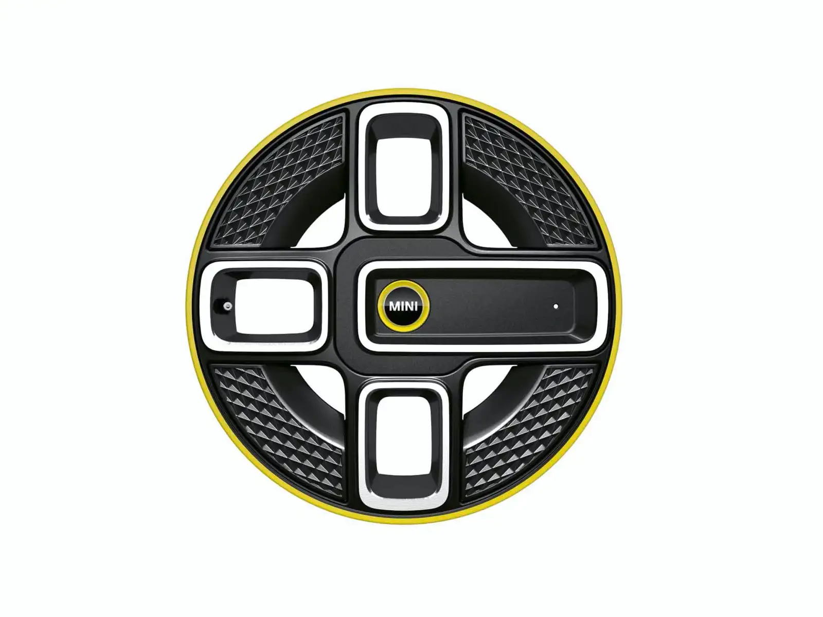 MINI Nabenabdeckung gelbrahmen rund F56 BEV