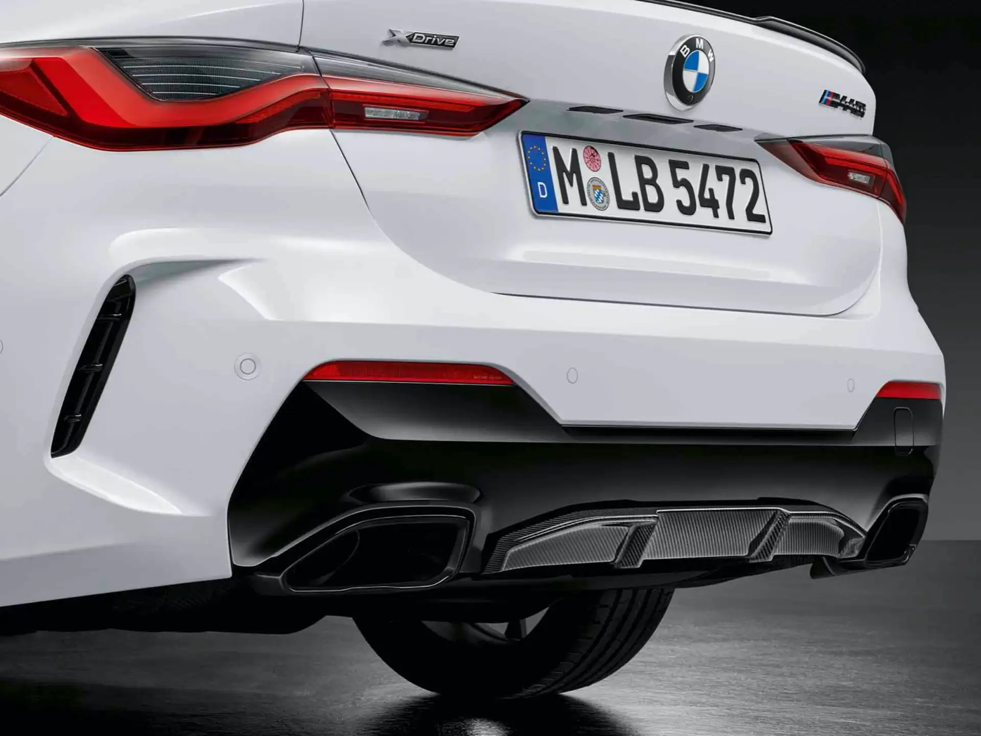 BMW Blende hinten unten Carbon 4er G22 G23