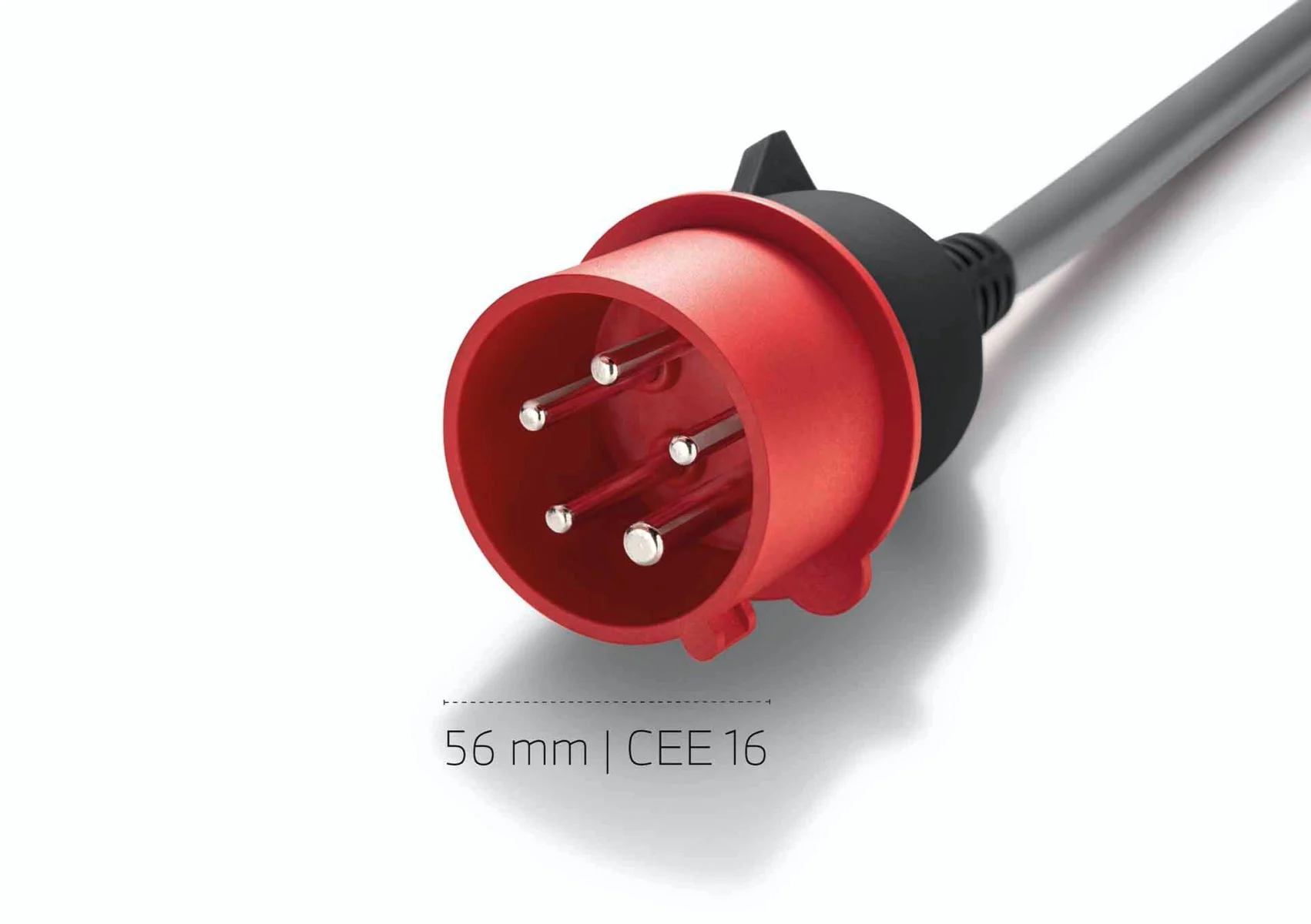 Adapterkabel CEE 16 A (rot, 3-phasig) für Flexible Fast Charger 1.0