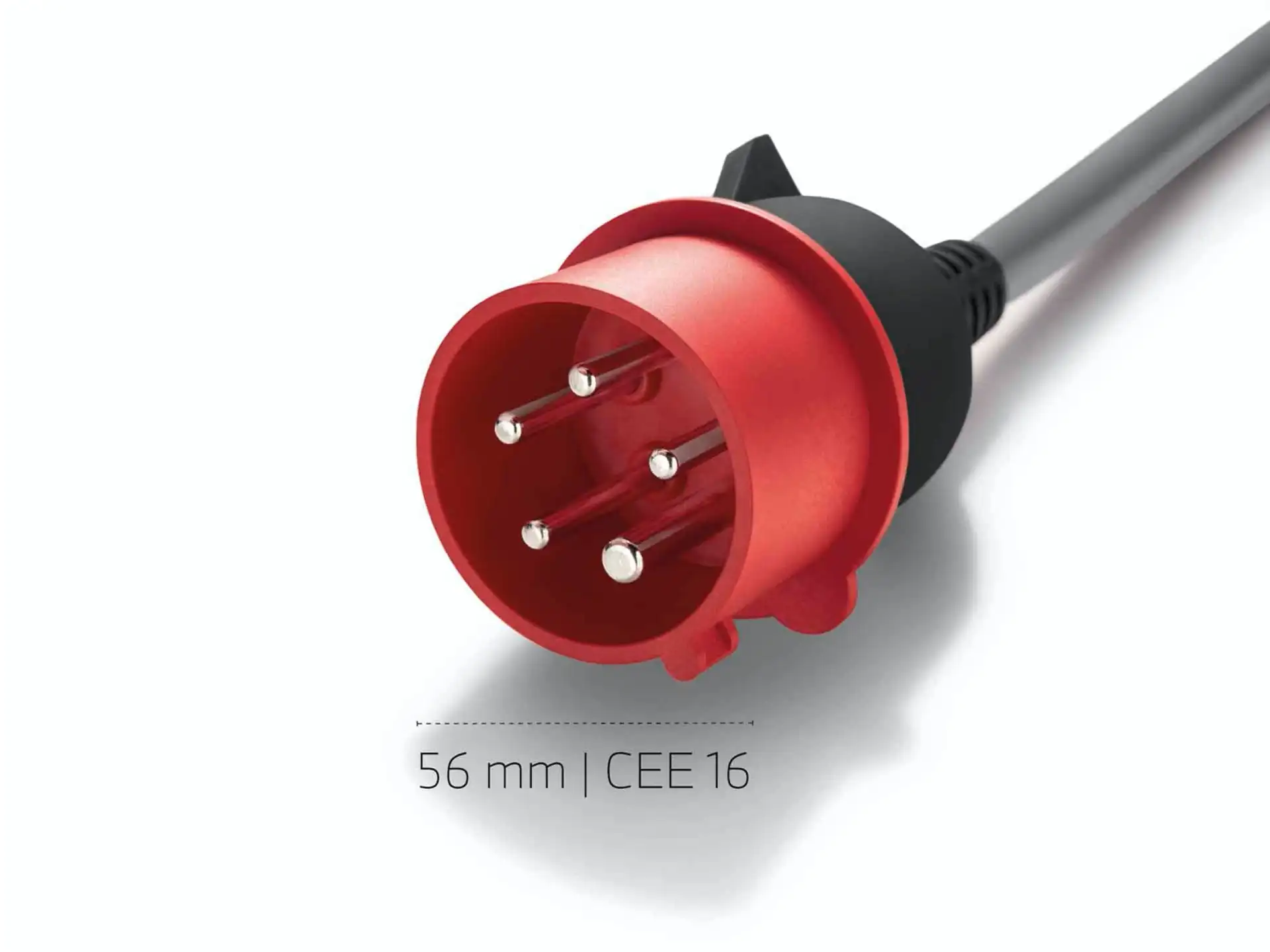 Adapterkabel CEE 16 A (rot, 3-phasig) für Flexible Fast Charger 1.0