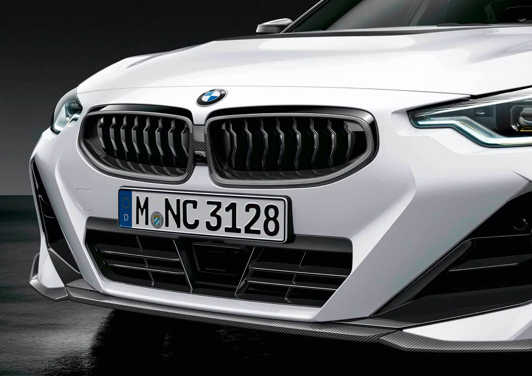 BMW M Performance Frontaufsatz Frontsplitter Carbon links, rechts, mitte 2er G42