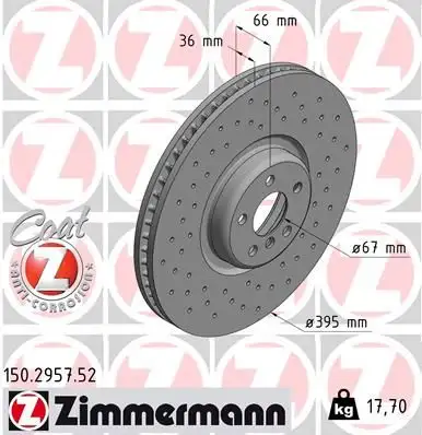 ZIMMERMANN Bremsscheibe IZIN150295752