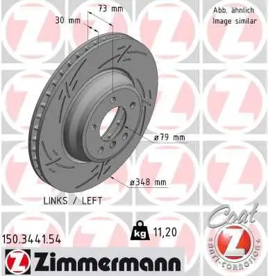 ZIMMERMANN Bremsscheibe 4250238777601