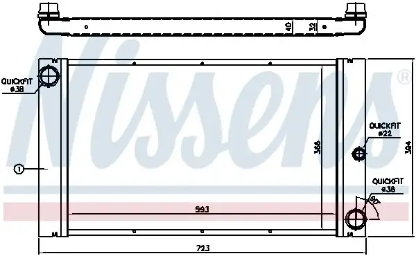 NISSENS Kühler, Motorkühlung 5707286193604