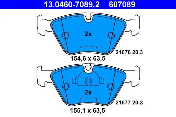 ATE Bremsbelagsatz, Scheibenbremse IATE13046070892