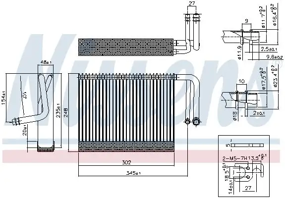 NISSENS Verdampfer, Klimaanlage INIS92327