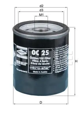 KNECHT Ölfilter IKNTOC25