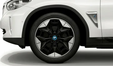 BMW Alufelge Aerodynamik 843 jet black uni/glanzgedreht 9,5Jx20 ET43 iX3 G08