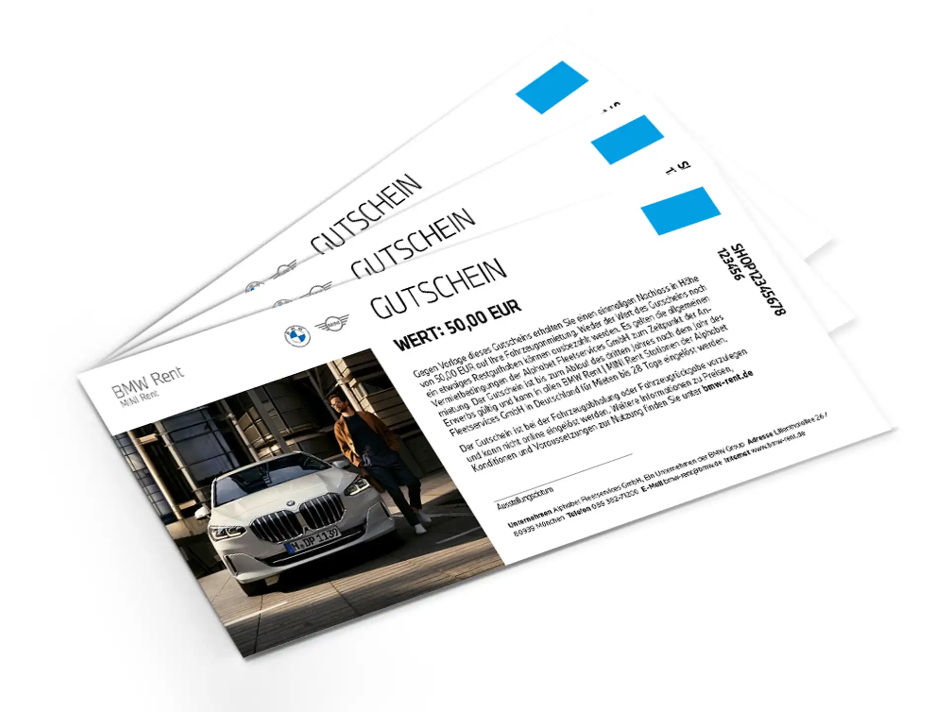BMW Rent | MINI Rent Wertgutschein