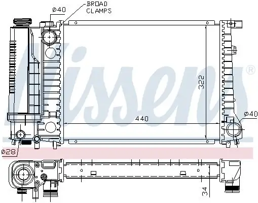 NISSENS Kühler, Motorkühlung INIS60735A