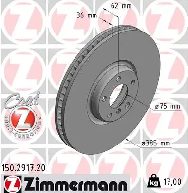 ZIMMERMANN Bremsscheibe IZIN150291720