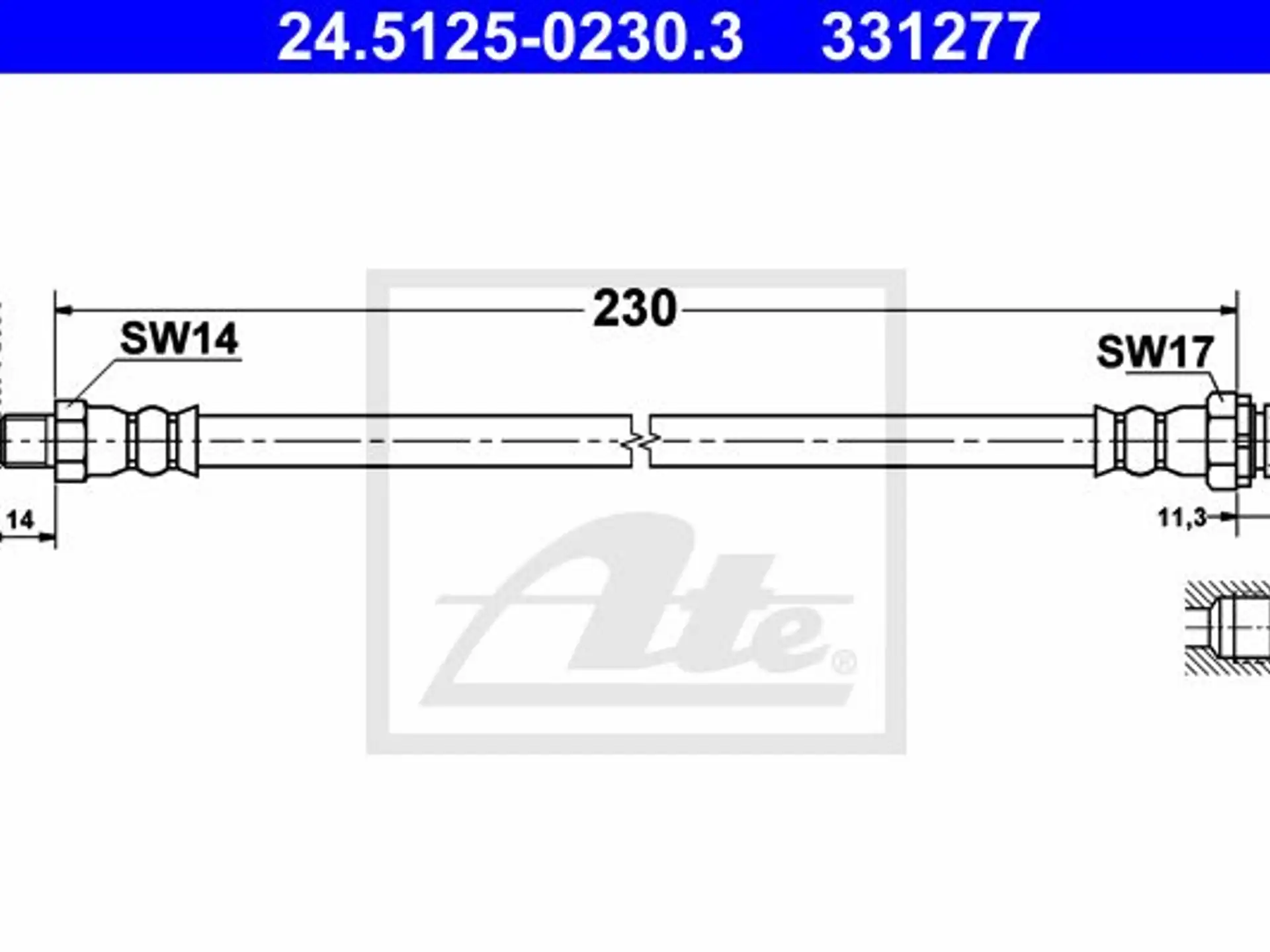 ATE Bremsschlauch IATE24512502303