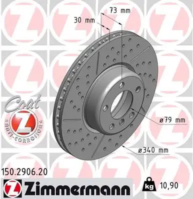 ZIMMERMANN Bremsscheibe IZIN150290620