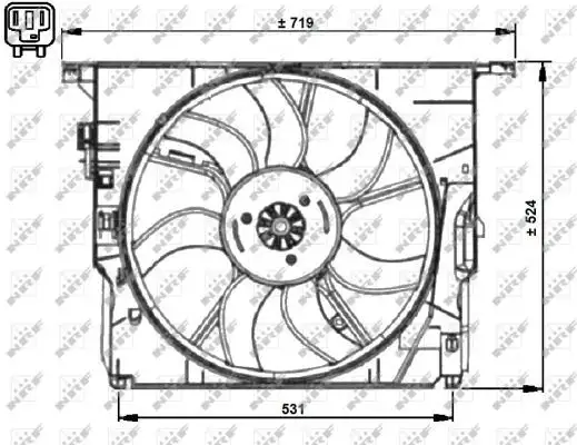 NRF Lüfter, Motorkühlung 8718042175977