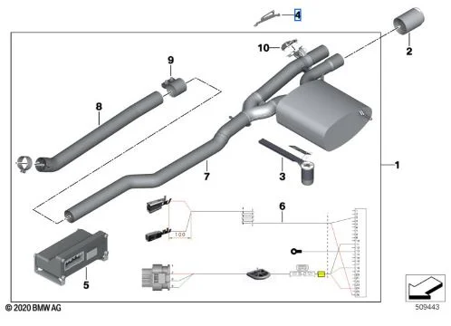 MINI Befestigung Empfangseinheit F57, Bildposition 4