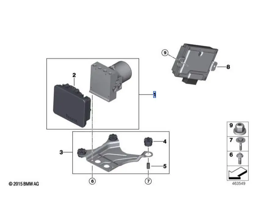 BMW RP Hydroaggregat DSC / DXC 5er G30 G31 G38, 7er G11 G12, X3 G