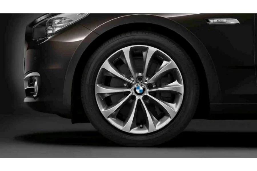 BMW Alufelgen Turbinenstyling 452 silber/glanzgedreht  8Jx18 ET30 5er F10/F11 6er F06/F12/F13