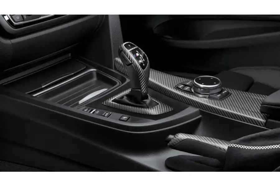 BMW M Performance carbon/Alcantara consolelijst · F20 / F21 / F22 / F23