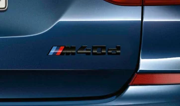 BMW Schwarz lackierte Schriftzug M40d für X3 G01