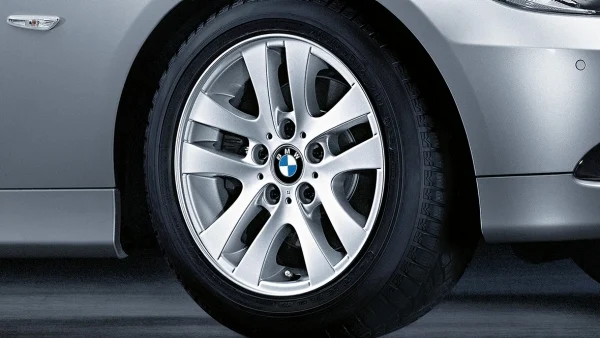 BMW Alufelge Doppelspeiche 156 silber 7Jx16 ET34  3er E90/E91 Vorderachse / Hinterachse