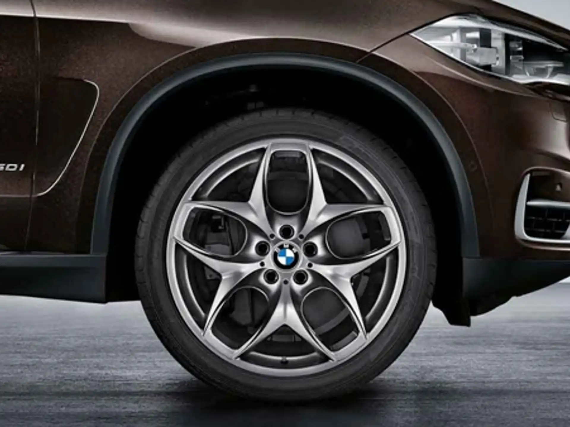 BMW Alufelge Doppelspeiche 215 ferricgrey 11,5Jx 21 ET38 X5 E70 X6 E71 E72 Hinterachse