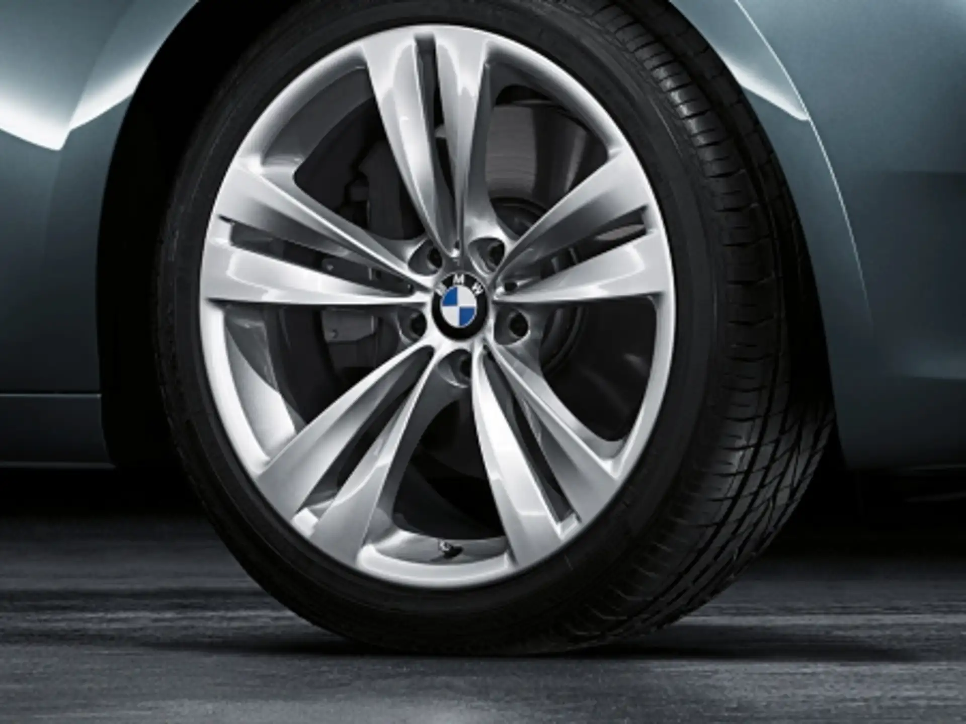 BMW Alufelge Doppelspeiche 316 silber 10Jx20 ET41 5er F07 7er F01/F02/F04