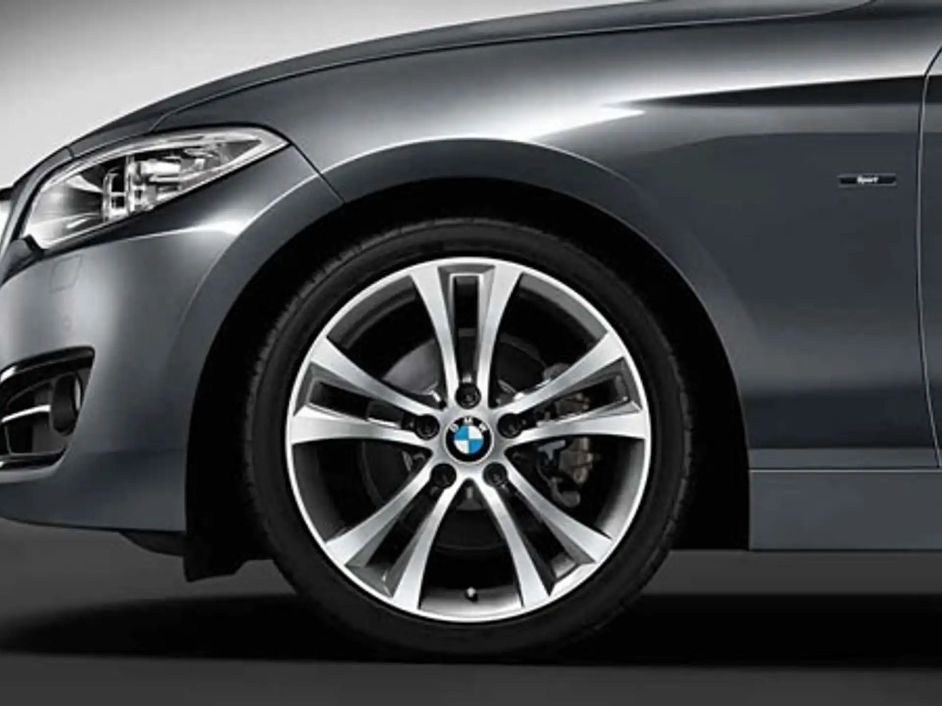 BMW Alufelge Doppelspeiche 384 18 Zoll orbitgrey/glanzgedreht