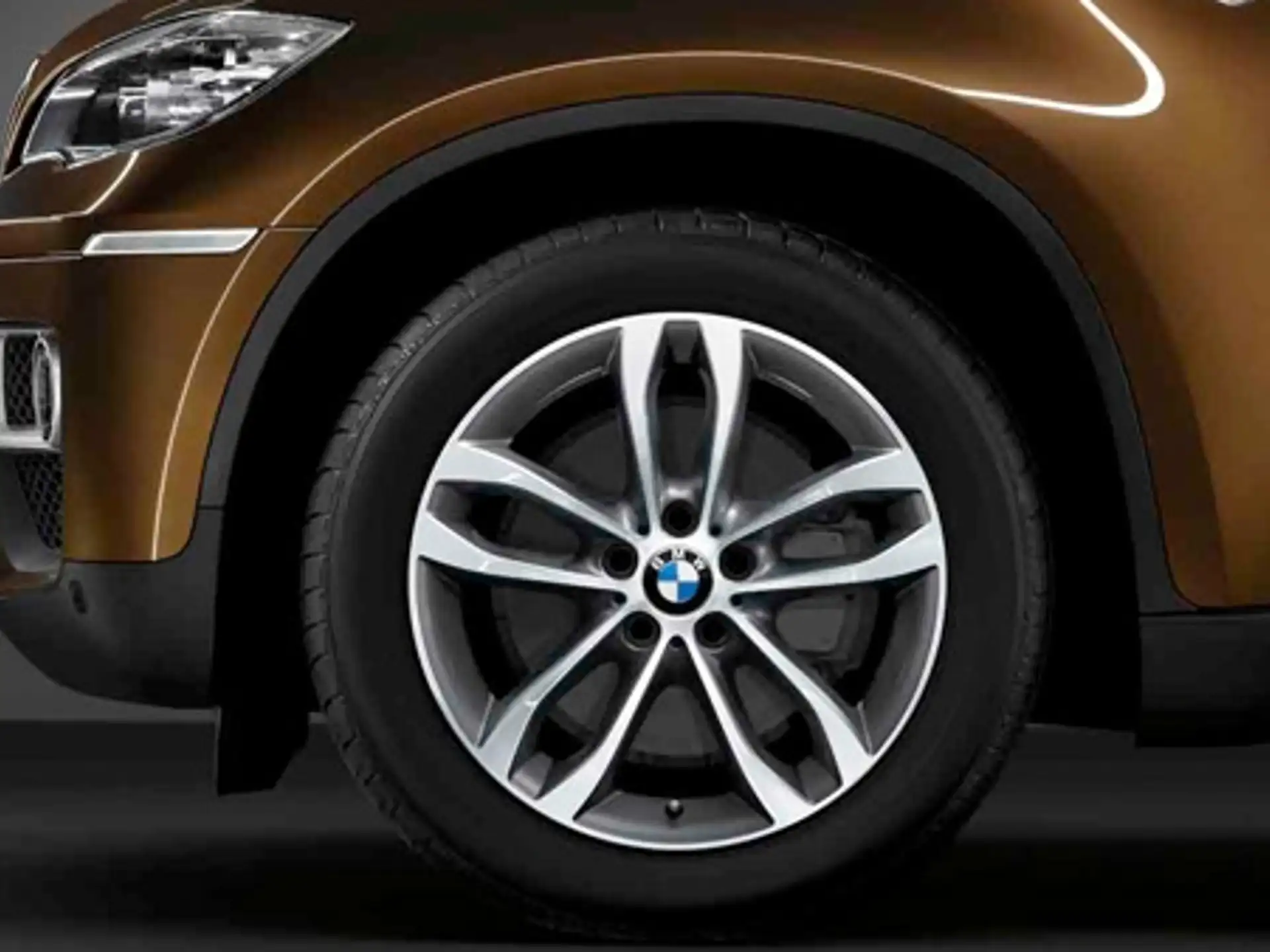 BMW Alufelge Doppelspeiche 424 orbitgrey/glanzgedreht 9Jx19 ET48 X6 E71