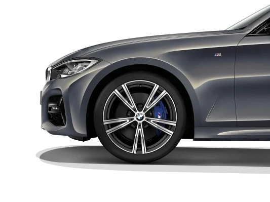 BMW Alufelge Doppelspeiche 793 bicolor (orbitgrey / glanzgedreht) 8J x 19 ET 27 Vorderachse 3er G20 G21