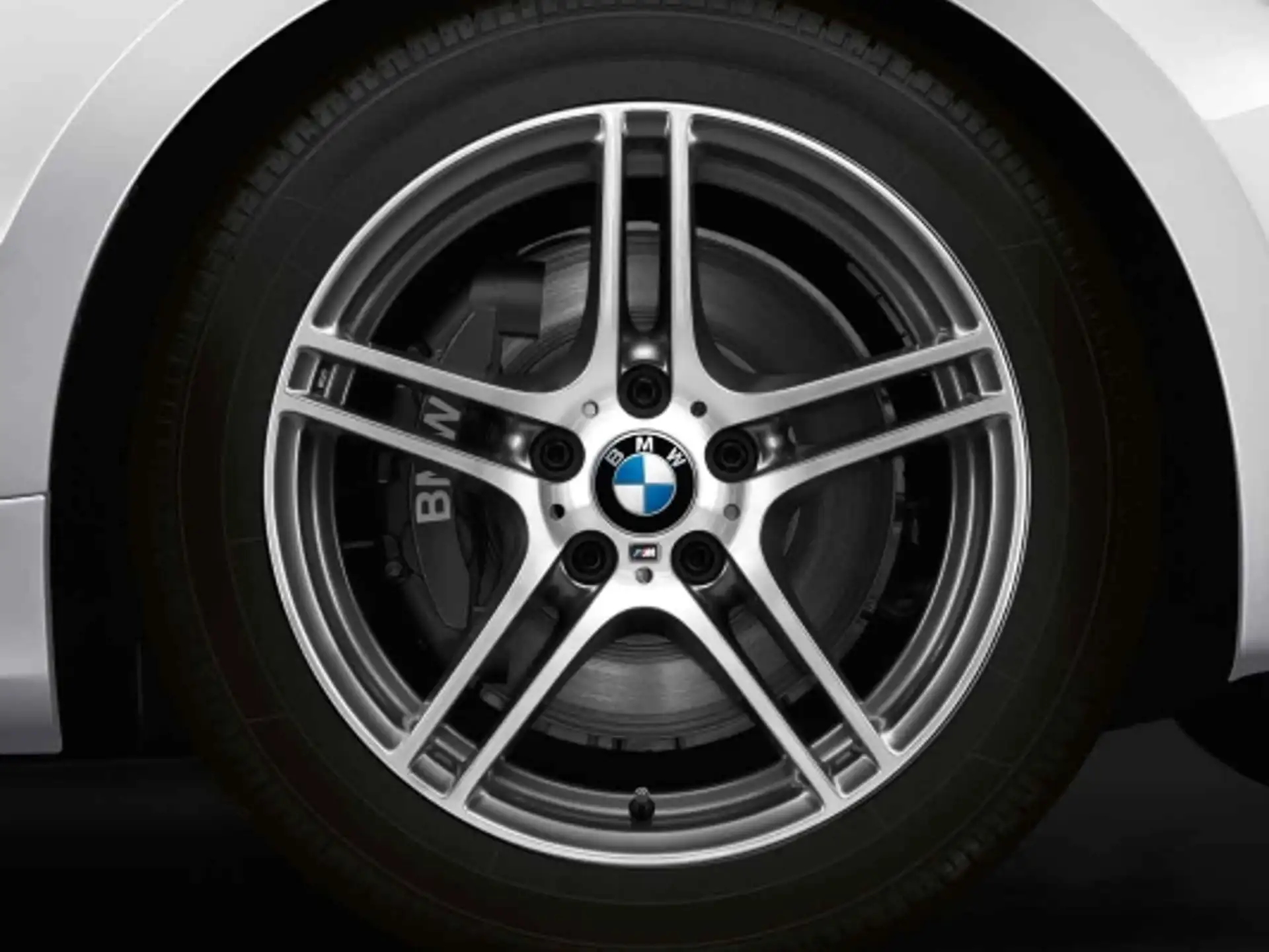 BMW Alufelge M Doppelspeiche 313 ferricgrey/glanzgedreht ohne Performance-Schriftzug, mit M-Logo 9Jx19 ET39 3er E90/E91/E92/E93