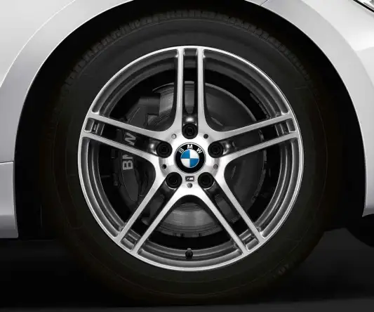 BMW Alufelge M Doppelspeiche 313 ferricgrey/glanzgedreht ohne Per