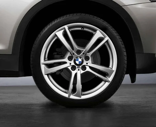 BMW Alufelge M Doppelspeiche 369 silber 8,5Jx19 ET38 X3 F25 X4 F26 Vorderachse/Hinterachse