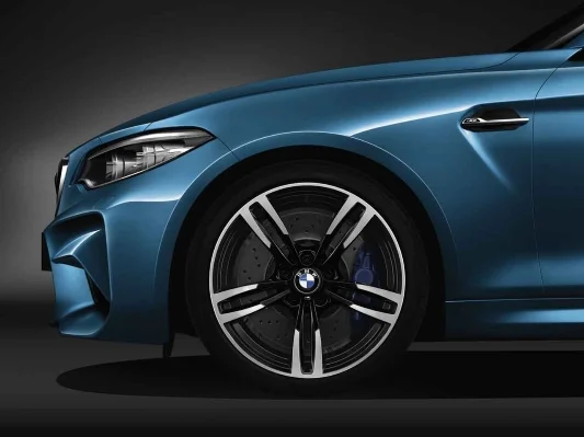 BMW Alufelge M Doppelspeiche 437M jet black uni 9Jx19 ET29 2er F87 M2 3er F80 M3 4er F82 M4/ F83 M4