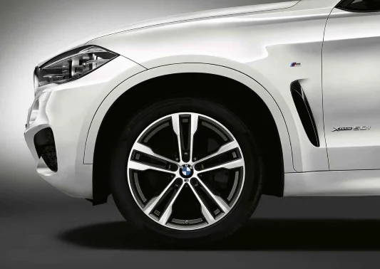 BMW Alufelge M Doppelspeiche 468 orbitgrey/glanzgedreht 10Jx20 ET40 X5 F15 X6 F16