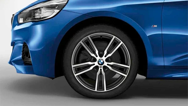 BMW Alufelge M Doppelspeiche 486M ferricgrey/glanzgedreht 8Jx18 ET57 2er F45/F46