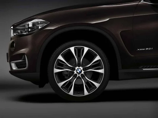 BMW Alufelge M Doppelspeiche 599M orbitgrey/glanzgedreht 10Jx21 ET40 X5 F15 X6 F16