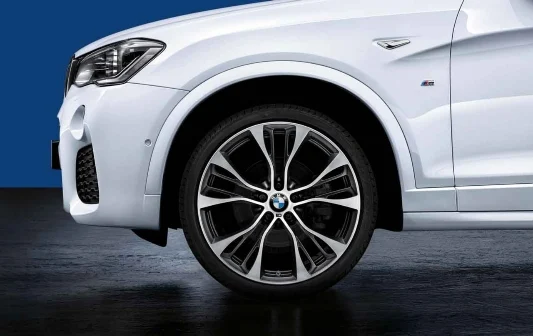 BMW Alufelge M Doppelspeiche 599M orbitgrey/glanzgedreht 11,5Jx21 ET38 X5 F15 X6 F16