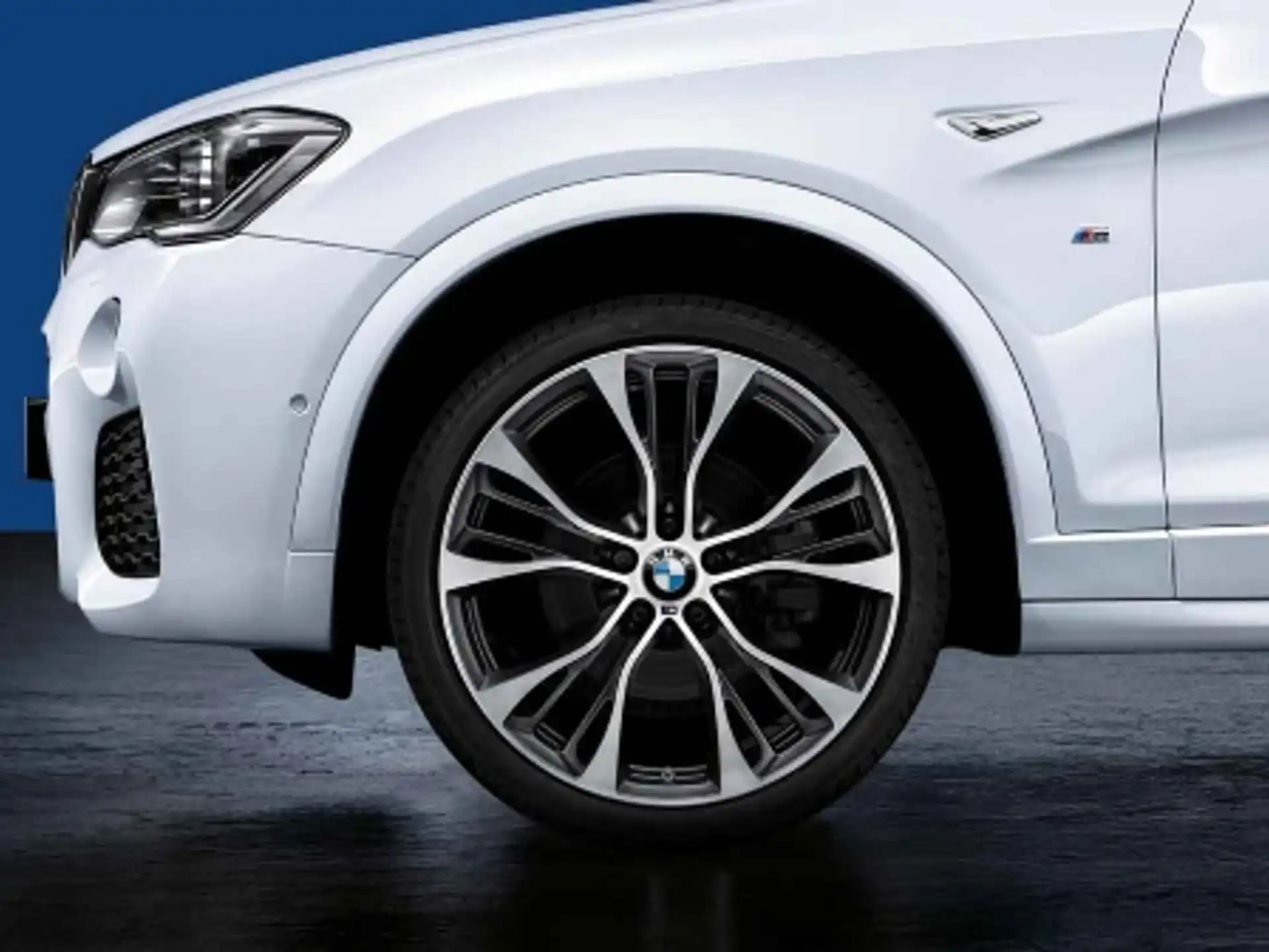 BMW Alufelge M Doppelspeiche 599M orbitgrey/glanzgedreht 11,5Jx21 ET38 X5 F15 X6 F16