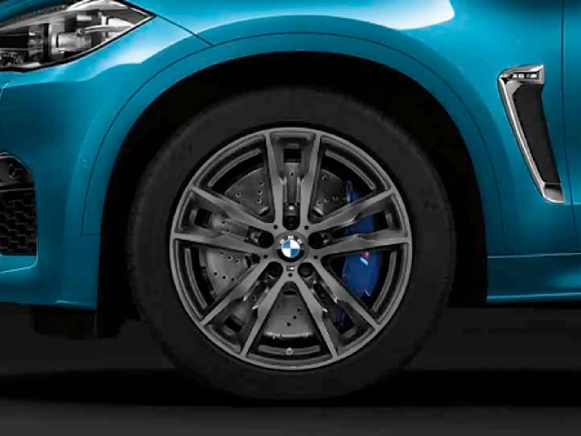 BMW Alufelge M Doppelspeiche 611 10J x 20 ET 40 orbitgrey 20 Zoll Vorderachse X5M F85 X6M F86